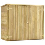 vidaXL Abri à outils de jardin 135x60x123 cm Pinède imprégnée