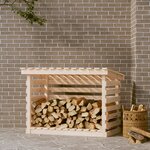 vidaXL Support pour bois de chauffage 108x73x79 cm Bois de pin