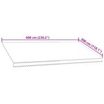 vidaXL Toile d'auvent Orange et marron 600x300 cm