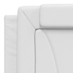 vidaXL Coussin de tête de lit blanc 180 cm similicuir