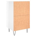 vidaXL Tables de chevet 2 Pièces blanc brillant 40x35x69 cm