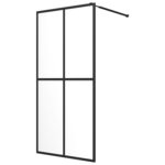 vidaXL Écran de douche Verre trempé transparent 100x195 cm