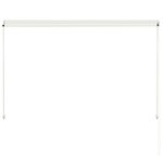 vidaXL Auvent rétractable 200x150 cm Crème
