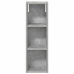vidaXL Armoire murale de salle de bain Gris Béton 20 x 16 x 62 5 cm
