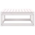 Vidaxl salon de jardin 8 pièces blanc bois de pin massif