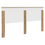 vidaXL Tête de lit Chêne artisanal 180 cm Bois d'ingénierie