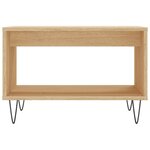 vidaXL Table basse chêne sonoma 60x50x40 cm bois d'ingénierie