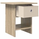 vidaXL Table de chevet Chêne Sonoma 41 x 40 x 45 cm Bois d'ingénierie