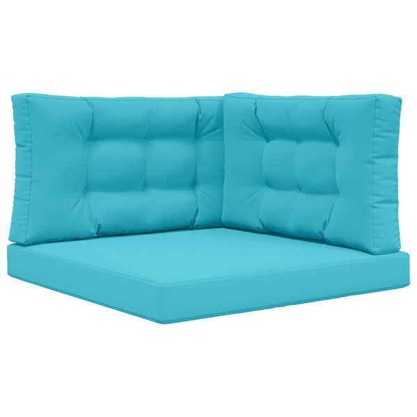vidaXL Coussin de canapé d'extérieur Polyester Turquoise 80 x 80 cm