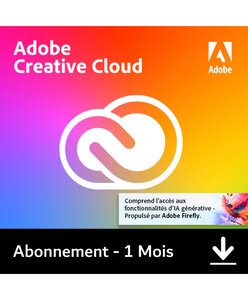 Adobe Creative Cloud (CC) Pro - 1 mois - Clé licence à télécharger