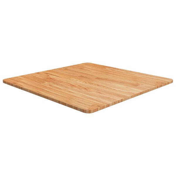 vidaXL Dessus de table carré Marron clair70x70x1 5cm Bois chêne traité