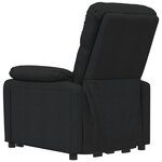 vidaXL Fauteuil électrique de massage Noir Tissu