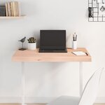 vidaXL Dessus de table 80x60x(2-6) cm bois de chêne massif non traité