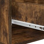 vidaXL Table basse Chêne fumé 49 x 50 x 42 cm Bois d'ingénierie
