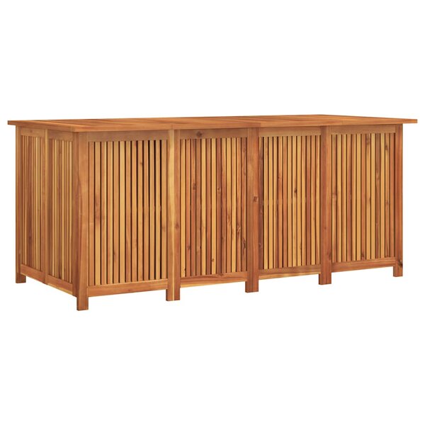 vidaXL Boîte de rangement de jardin 200x80x75 cm bois massif d'acacia