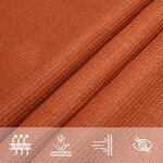 vidaXL Voile d'ombrage 160 g/m² Orange 3x3 m PEHD