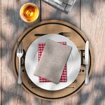 Set de table rond en toile de jute - les copains d'abord