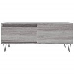 vidaXL Table basse Sonoma gris 90x50x36 5 cm Bois d'ingénierie