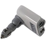 Grundig adaptateur secteur 12/24 v à prise unique avec double usb 2 a
