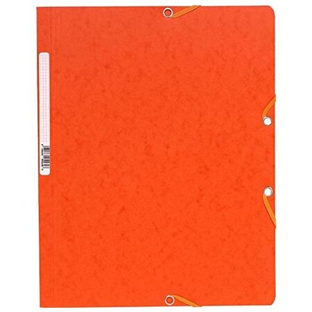 Chemise à élastiques sans Rabats carton 400g 24x32 cm Orange EXACOMPTA