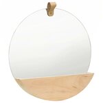 322801 vidaXL Wall Mirror Solid Pinewood 35 cm