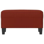 vidaXL Banc Rouge bordeaux 70x35x41 cm Similicuir