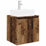 vidaXL Vanité de lavabo mural Bois ancien 49 5 x 41 x 62 5 cm
