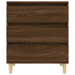 vidaXL Buffet Chêne marron 60x35x70 cm Bois d'ingénierie