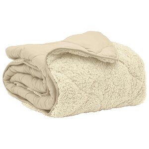 vidaXL Duvet d'hiver 240 x 260 cm Hiver Crème Respirant