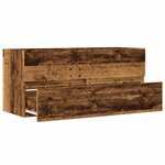 vidaXL Armoire lavabo vieux bois 100x38 5x45 cm bois d'ingénierie
