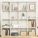 vidaXL Bibliothèque blanc 137 5x29x137 5 cm bois d'ingénierie
