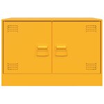 vidaXL Meuble TV jaune moutarde 67x39x44 cm acier