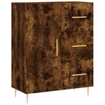 vidaXL Buffet chêne fumé 69 5x34x90 cm bois d'ingénierie