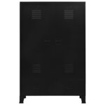 vidaXL Garde-robe industrielle noir 90x40x140 cm acier