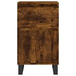 vidaXL Buffets 2 Pièces chêne fumé 40x35x70 cm bois d'ingénierie