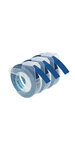 DYMO LetraTag lot de 3 rubans 3D Bleus en blister, finition brillante, 9mm x 3m