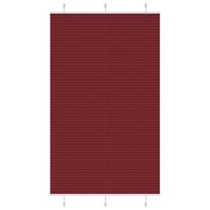 vidaXL Store plissé rouge bordeaux 115x200 cm largeur du tissu 114 4cm