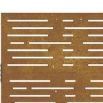 vidaXL Portail de jardin 85x100 cm acier corten conception de carré