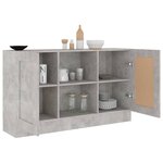 vidaXL Buffet Gris béton 120x30 5x70 cm Bois d'ingénierie
