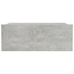 vidaXL Table de chevet flottante Gris béton 40x30x15 cm Aggloméré