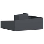vidaXL Cache-pot de jardin Anthracite 100 x 100 x 50 cm Acier