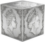 Monnaie QUEEN ELIZABETH II 3D Cube 6 Oz Argent 10$ Solomon Islands 2026 (PRÉCOMMANDE)