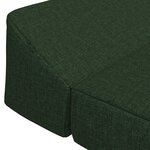 vidaXL Canapé-lit pliable Vert foncé 120 x 60 x 49 cm Tissu