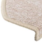 vidaXL Tapis d'escalier 30 pièces 65 x 24 x 4 cm Taupe Demi-rond Grand