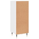 vidaXL Buffet Blanc brillant 34 5x34x90 cm Bois d'ingénierie