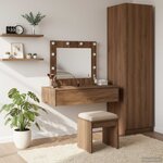 vidaXL Table de Toilette Marron 83 x 40 x 70 cm Bois d'ingénierie