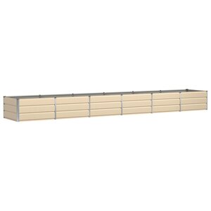 vidaXL Jardinière Ivoire 480 x 80 x 45 cm Acier