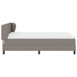 Lit box spring vidaXL avec matelas Taupe 160x200 cm en tissu