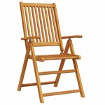 vidaXL Ensemble de salle à manger pour jardin Pliant 7 Pièces Marron