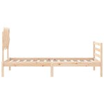 vidaXL Cadre de lit sans matelas 90x200 cm bois massif